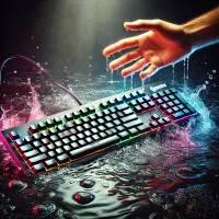 Imagen generada con DALL·E Rescatando un teclado del agua